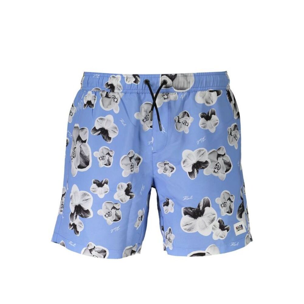 Karl Lagerfeld Azzurro Polyester Men Swim Men's Boxer